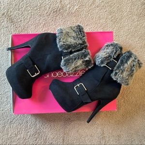 NEW Shoedazzle “Winter” black booties size 8